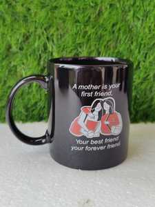 แก้วกาแฟเซรามิกสีดำ แก้วชาเซรามิกพิมพ์ลาย แก้วสีดำสุดหรู แก้วเซรามิกพิมพ์ลาย ชาดำกาแฟ - Product Image 3