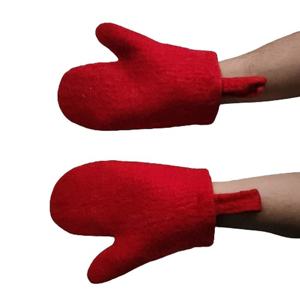 ถุงมือสักหลาดเนปาลทำด้วยมือเป็นมิตรต่อสิ่งแวดล้อมมีสไตล์อุปกรณ์เครื่องครัวที่ยั่งยืนเครื่องมืองานฝีมือ ncg 2ชิ้น - Product Image 5