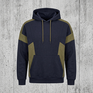 Custom Autumn Men's Thick Fleece Tracksuit Set with Drawstring Pullover Hoodie and Flare Leggings-High Street Style sweatsuit - Product Image 5