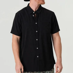 Chemises de pêche personnalisées 90% polyester 10% élasthanne respirantes pour activités de plein air et chasse, à boutons, haute performance - Product Image 3