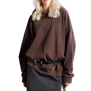 เสื้อฮู้ดดี้สตรีทแวร์แบบสั่งทำพิเศษ หรูหรา ลายไล่สีแบบออมเบร ผ้าคอตตอนหนานุ่ม ทรงโอเวอร์ไซส์ - Product Image 2