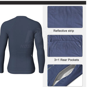Long Sleeve <b>Cycling</b> Jersey With Athletic Design Breathable Material <b>Cycling</b> Wear For Professional Riders - Product Image 4