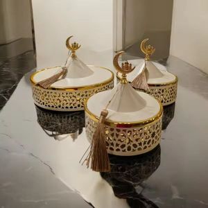 Modern Grey Hanging Chafing Dish <b>Ceramic</b> Buffet Warmer with Silver Calligraphy Stand and Glass Lid for Luxury Catering - Product Image 5