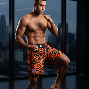 Pantalones Cortos de MMA para Hombre, Tejido Elástico en 4 Direcciones, Logotipo Personalizado, Pantalones Cortos de Lucha Profesionales para Propietarios de Gimnasios - Product Image 6