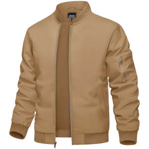 Blouson bomber décontracté léger pour homme, fabrication OEM ODM, taille personnalisée, directement de l'usine, tissu imperméable, vente en gros, faible MOQ, expédition mondiale - Product Image 1