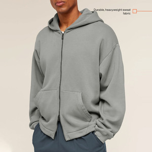 Sudaderas con Capucha Personalizadas al por Mayor para Hombre, 100% Algodón de Alto Gramaje, Fabricantes de Ropa Urbana con Estampado Personalizado, Sudadera con Cremallera de 500 g/m² para Hombre - Product Image 4