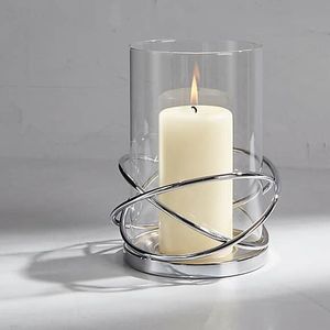 Minimalist Metal And Glass <b>Hurricane</b> Candle Holder Premium Decorative <b>Lantern</b> For Contemporary Home Office Interior Styling - Product Image 6