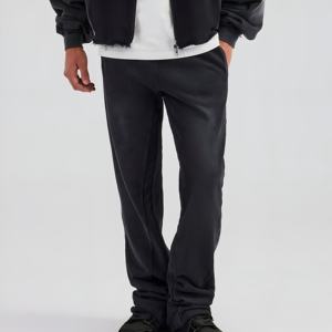 Conjunto Deportivo Premium para Hombre, Chaqueta con Cierre y Pantalones, Tela Transpirable, Estilo Acid Wash, Tallas Grandes, Ropa Urbana OEM - Product Image 3
