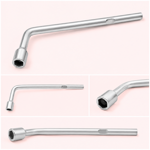 Heavy Duty L <b>Spanner</b> Chrome Vanadium Steel L Shape Socket Wrench for Automotive Machinery Workshop Repair Maintenance Hand <b>Tools</b> - Product Image 2