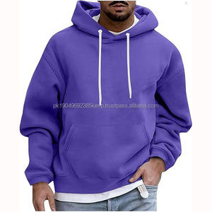Custom Logo 220g <b>Light</b> <b>Factory</b> Direct Velvet Hoodie Solid Color New Plus Size for Men Women Autumn Winter - Product Image 3