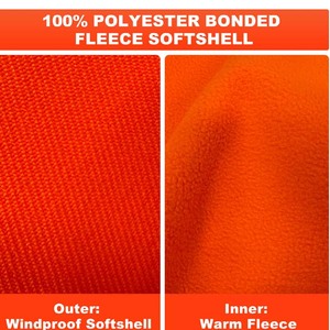 OEM Service Winter <b>Waterproof</b> ANSI/EN ISO CLASS 1 LED FLASH Reflective Safety Workwear Jacket for Construction Workers - Product Image 5