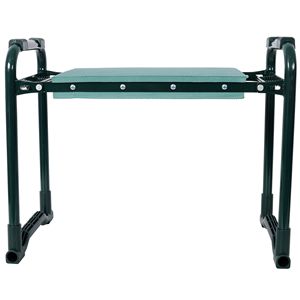 Grand banc pliant de jardin avec 2 pochettes à outils offertes, coussin en mousse EVA extra doux et large, chaises de jardin - Product Image 3