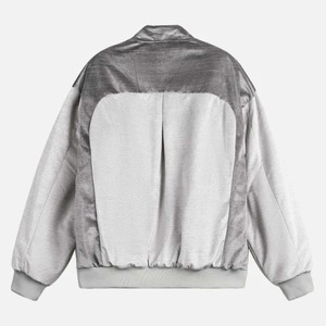 Chaqueta Varsity Personalizada al por Mayor de Alta Calidad con Cuello Alto y Cierre de Cremallera para Hombre, Diseño Color Block, Ropa Deportiva - Product Image 2