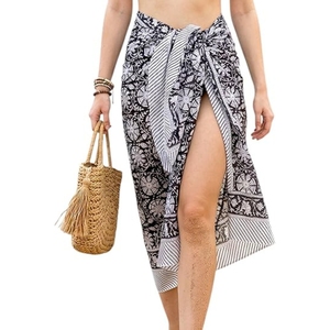 Coverup for Women - 100% Cotton Hand Block <b>Sarong</b> <b>Wraps</b> for Women Pareo Beach Cover Up Summer outfits - Product Image 1