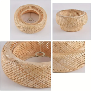 Bamboo Woven Pendant <b>Light</b> for Home Decoration <b>Dining</b> Areas and Indoor Lighting - Product Image 4