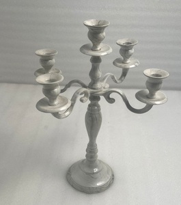 Porte-bougie en laiton de qualité supérieure avec finition émaillée pour la décoration de table de restaurant de luxe et accessoires modernes pour la maison - Product Image 1