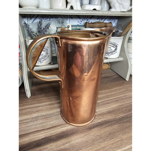 Jarra de Cobre Puro Hecha a Mano, Elegante, con Tapa, para Almacenamiento Diario de Agua Potable, Esencial para Cocina y Comedor, Beneficios para la Salud - Product Image 4