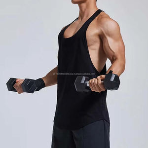 Débardeur de sport pour homme à séchage rapide, dos en Y, coupe ample, en polyester et élasthanne respirant, vente en gros - Product Image 2
