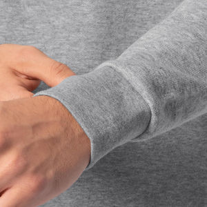 Sudadera Urbana con Hombros Caídos, Corte Holgado, Estilo Casual, Sudadera de Calle, Lisa, de Algodón y Felpa, Jersey Minimalista - Product Image 4