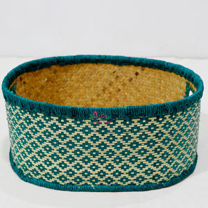 Durable Organic Palm Leaf Organizer Set, High-Quality Oval Design With Handles For <b>Shelving</b> <b>Display</b> Accent - Product Image 6