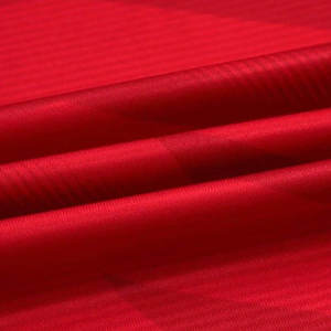 Conjunto de Uniforme de Fútbol Unisex Rojo, Manga Corta, Cuello en V, Logotipo Estampado en la Parte Delantera, Rayas, Poliéster, Absorbe la Humedad, Ajuste Atlético, Todas las Temporadas - Product Image 5