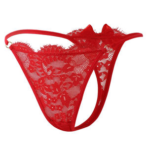 Vente en gros directe d'usine, string sexy en dentelle, culotte pour femmes, motif floral, sous-vêtements en tricot, culottes pour femmes - Product Image 4