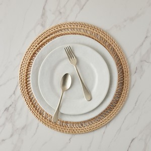 Delicate <b>Round</b> Rattan Placemat Set Woven <b>Table</b> <b>Mat</b> Natural Dining Placemat Boho <b>Table</b> Setting Decor For Dining <b>Table</b> Styling - Product Image 2
