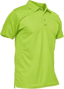 เสื้อเชิ้ตผู้ชาย ผ้าฝ้าย 100% แขนสั้น สำหรับเล่นกีฬากอล์ฟ ระบายอากาศได้ดี ซับเหงื่อ ใส่สบาย ติดกระดุมด้านหน้า คอปกแบบแจ็คการ์ด - Product Image 4