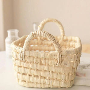 Cesta de Almacenamiento Tejida a Mano 2026, Ecológica, Multifuncional, Decoración para el Hogar, Organizador de Cocina, Rectangular, para Alimentos - Product Image 3