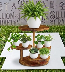 4 Tier Wooden <b>Plant</b> <b>Stand</b> Handmade Multi Level Flower Pot Holder for Home Garden Decor - Product Image 1