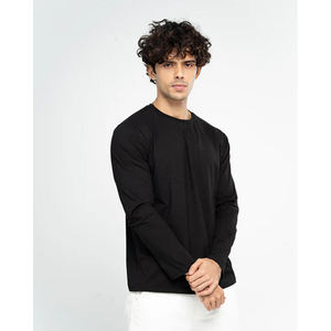 Camiseta de Algodón Lisa para Hombre al por Mayor, Cómoda, de Corte Regular, para Uso Diario y al Aire Libre - Product Image 2