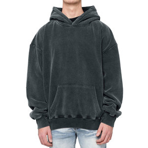 Sweat-shirt à capuche surdimensionné pour homme, manches longues, effet délavé, de haute qualité, personnalisable, Star Crystal Enterprises, pour l'hiver - Product Image 1