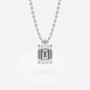 Collier pendentif en diamant de laboratoire taille poire _ Or 14 carats, solitaire, certifié IGI - Product Image 2