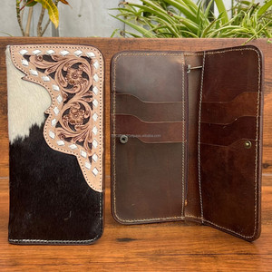 กระเป๋าสตางค์พับสองใบยาวสำหรับผู้ชายทำจากหนังเครื่องมือแบบบางดีไซน์พรีเมียม2025 - Product Image 6