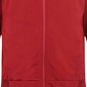Custom Men Red Solid Tracksuit Set Full Sleeve Zipper <b>Stand</b> Collar Sporty Breathable Regular Fit Autumn Wear With Side Pockets - Product Image 5