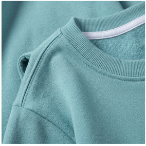 Sudadera de algodón grueso con forro polar y capucha para mujer, estilo oversize, cuello redondo, hombros caídos, ajuste holgado, para invierno - Product Image 6