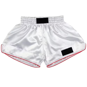 Best Selling Breathable 220g <b>Polyester</b> Fitness Sports Muay Thai Shorts OEM Custom Design Professional Competition - Product Image 3