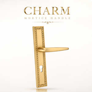 Premium CHIC Brass Mortice <b>Door</b> Handle Matte SS Finish Heavy Duty Lever Handle for Home Office Residential Commercial <b>Doors</b> - Product Image 6