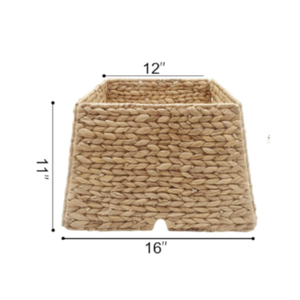 Wholesale Natural Water Hyacinth Square Christmas Tree Skirts Boho Xmas Tree Ring made in Vietnam Cheap Price - Product Image 2