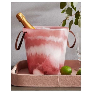 Cubo de Hielo de Resina con Diseño de Remolino de Alta Calidad con Asas, Enfriador Decorativo para Botellas de Vino, para Accesorios de Bar, Fiestas y Decoración del Hogar - Product Image 3