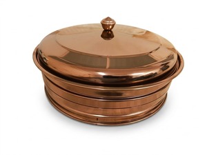 PVD COATED COPPER FINISH Durable Single Tray with 40 <b>Cups</b> <b>Communion</b> Set with Bottom Ring Deluxe Grade Dishwasher Safe - Product Image 1