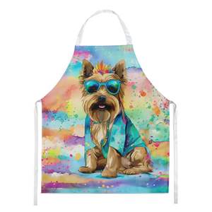 Cairn Terrier Hippie Dawg Unisex Adult <b>Apron</b> Multicolor Large Kitchen Server for <b>Cooking</b> Baking Crafts Gardening for Men Women - Product Image 1
