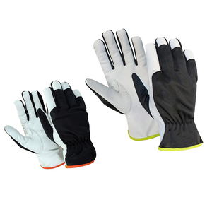Heavy Duty Breathable Material Working <b>Driver</b> <b>Gloves</b> Industrial Work Men Long Lasting Goat Grain Leather Safety Driving <b>Gloves</b> - Product Image 6