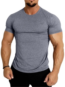 Nueva Camiseta deportiva de manga corta para hombre, ropa deportiva de secado rápido, camisetas de compresión de verano para correr, punto de algodón 100% - Product Image 4