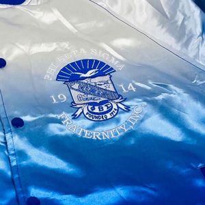 Chaqueta Bomber Desgastada Phi Beta Sigma para Hombre, Ajuste Cómodo, Tela Premium, Ropa de Fraternidad Griega, Prenda Exterior Informal - Product Image 4