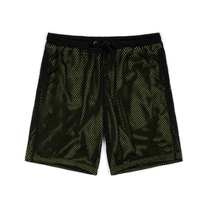 Pantalones cortos de malla de secado rápido de poliéster para baloncesto para hombre, ropa de entrenamiento de gimnasia deportiva informal personalizada, pantalones cortos al mejor precio al por mayor - Product Image 1