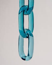 Décoration Artistique en Résine Faite à la Main, Peinte, Colorée, Nouveau Design, Maillons de Chaîne, Grandes Tailles Disponibles, Personnalisation pour la Décoration Intérieure - Product Image 3