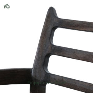 Fauteuils modernes en teck massif pour salle à manger, salon, restaurant - Design minimaliste, usage commercial et domestique - Draco - Product Image 3