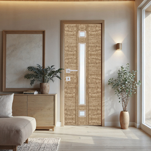 Puerta Interior de PVC de Lujo, Impermeable, Resistente al Fuego y a las Termitas, Puerta de Diseño para Dormitorio, Cocina y Hogares Modernos - Product Image 1