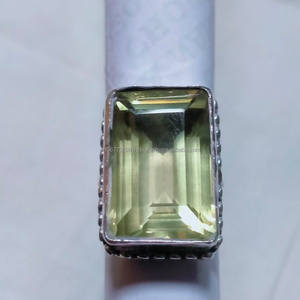 แหวนเงินสเตอร์ลิง925แหวนอัญมณีแหวนเงินสเตอร์ลิงทำมือรูปวงรี - Product Image 4